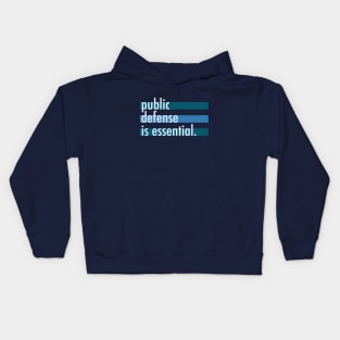 Public Defense is Essential Kids Hoodie